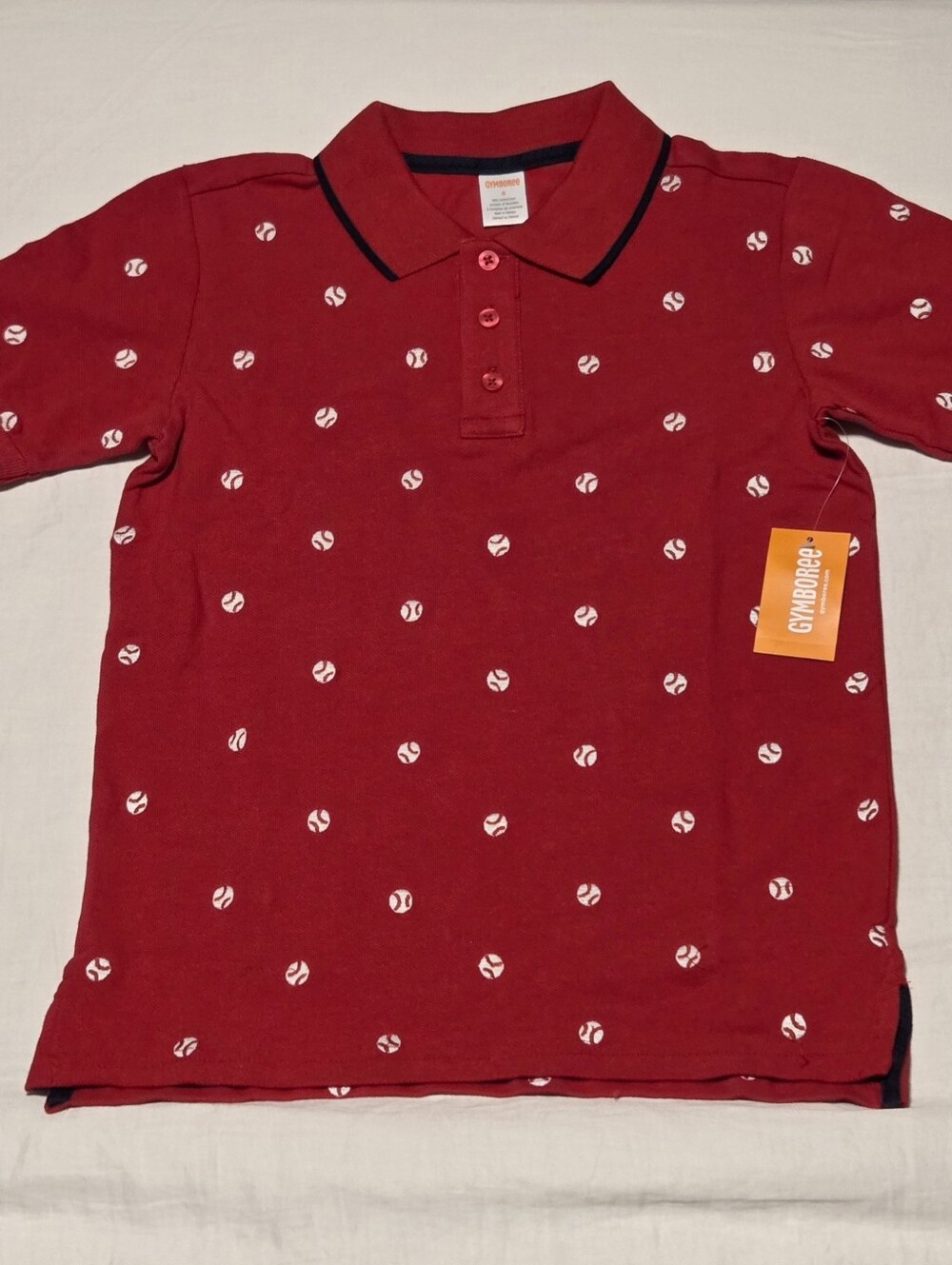 Kid's Gymboree Baseball Polo Sz 8